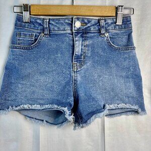 Cat & Jack Girls Frayed Hem Denim Shorts – Size Large (10/12)